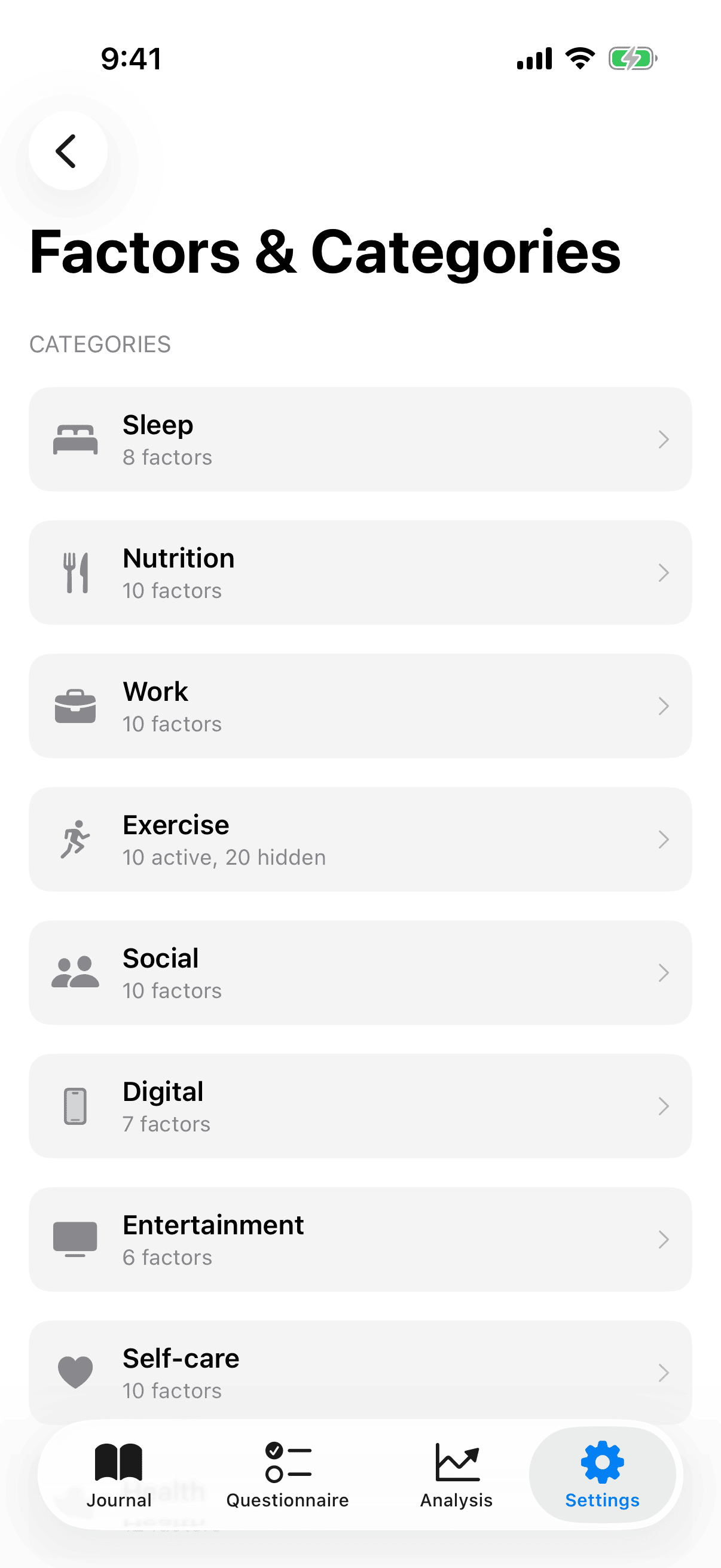 Settings_Factors