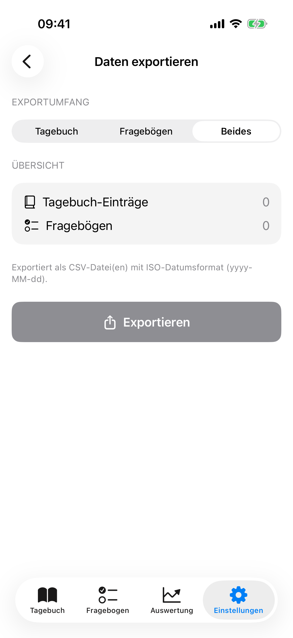 InnerPulse PDF-Report mit PHQ-9- und GAD-7-Verlauf f&uuml;r die erste Therapiesitzung